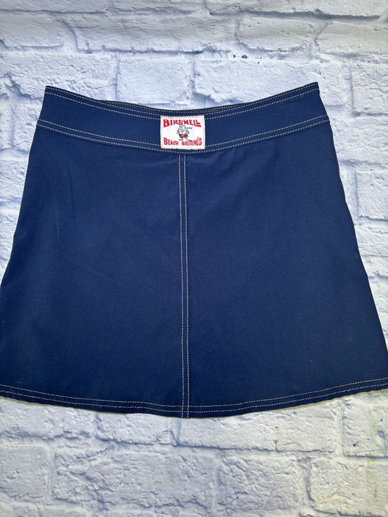 Birdwell Dresses & Skirts - Vintage Birdwell Beach Britches Skirt Shorts Beach Wrap Size Small Navy Blue
